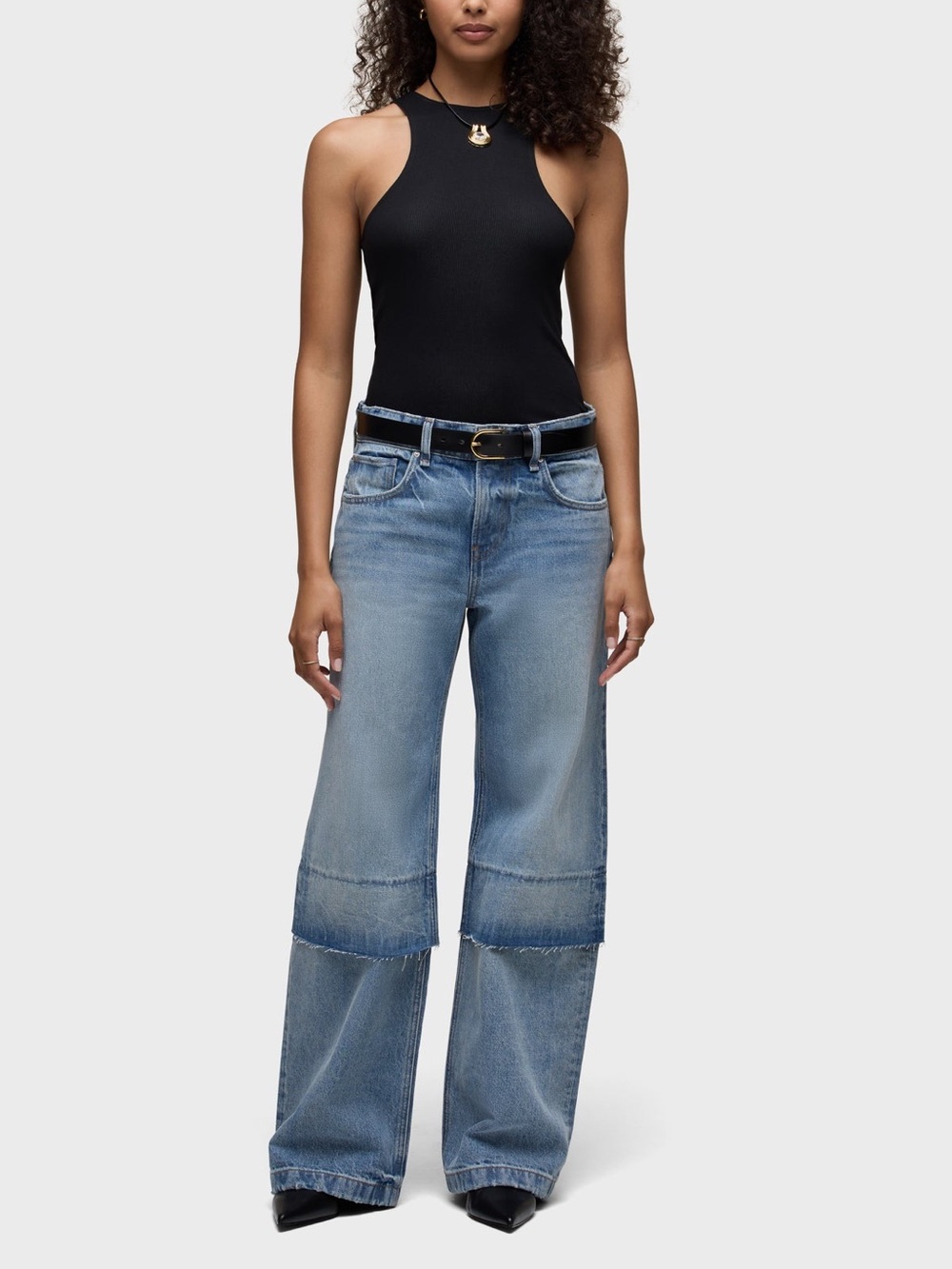 Hudso Rylee Layered Loose Straight Jeans
